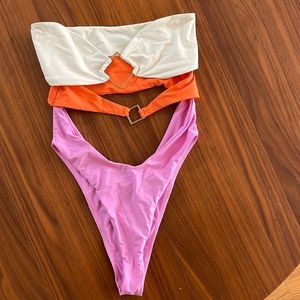 lovers and friends one piece strapless medium